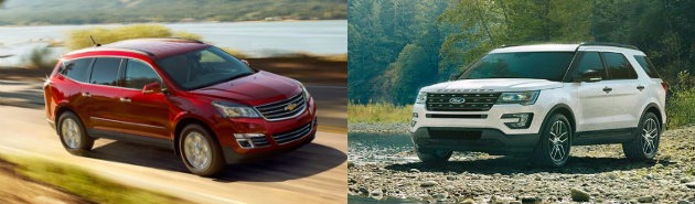 2016 Chevy Traverse vs Ford Explorer 2016 Chevy Traverse vs Ford Explorer
